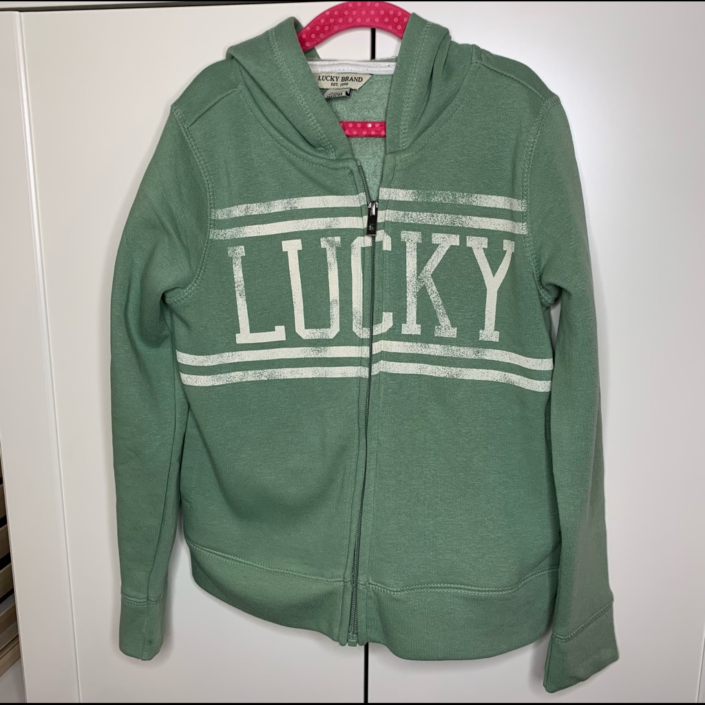 Kids Lucky Brand Label Hoodie Sweatshirt